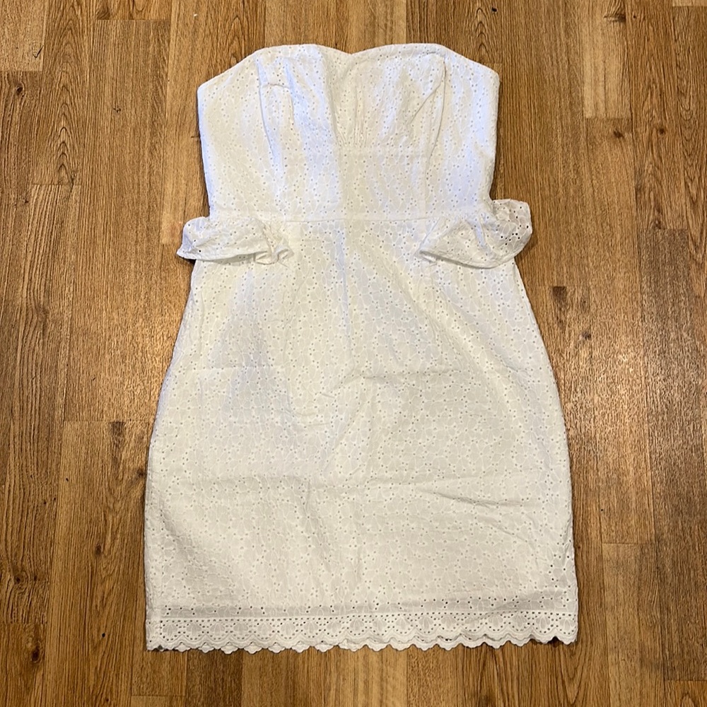 Lily Pullitzer dress with ruffle and boning